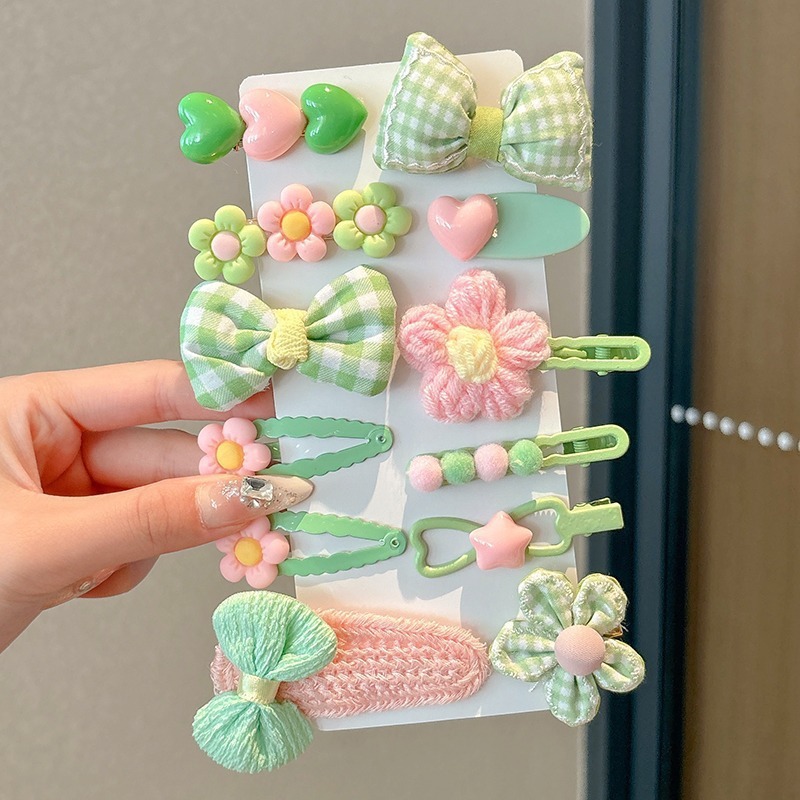夏季儿童毛绒发卡侧边夹小香风头饰女童不伤发高级感可爱发夹|undefined