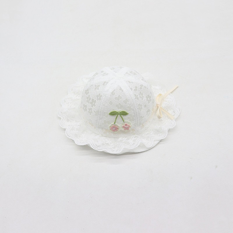Sombreros para bebés primavera y verano delgados lindos niñas bordes de encaje princesa gorro de baño para bebés sombreros de pescadores de protección solar
