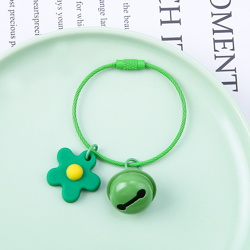 11g Weight Keychain Classification 1 Piece Quantity Holiday, Daily Occasion Alloy, soft glue, Steel Material Flower Pattern Epoxy Design Sweet Style 1 Piece Sweet Flower Alloy Soft Glue Steel Epoxy Keychain 无