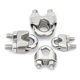 Factory direct 304 stainless steel wire rope Chuck rigging U-shaped clip rope buckle clip head lock rope tightener wire
