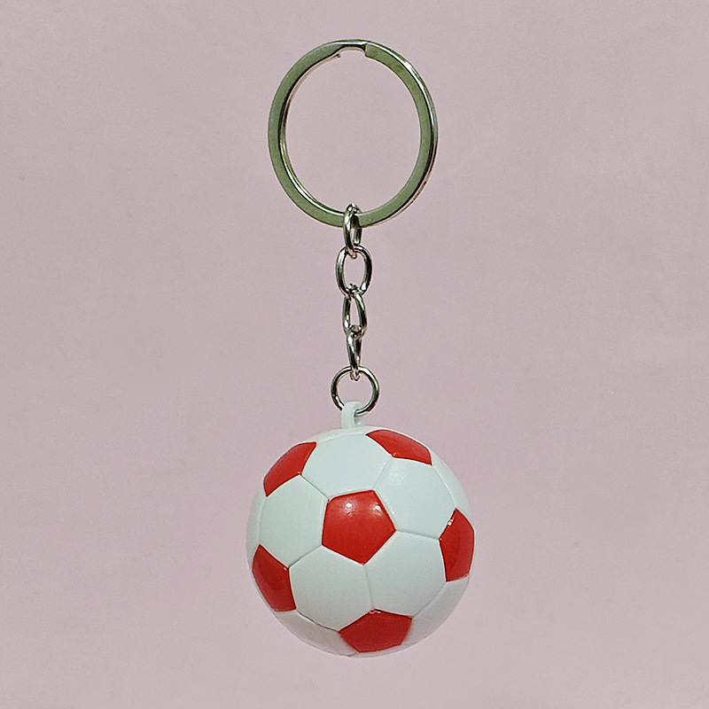 クロスボーダー4cmサッカーキーホルダーバスケットボールストラップ学生カバン掛け飾りスポーツグッズプレゼントテニスラグビー掛け