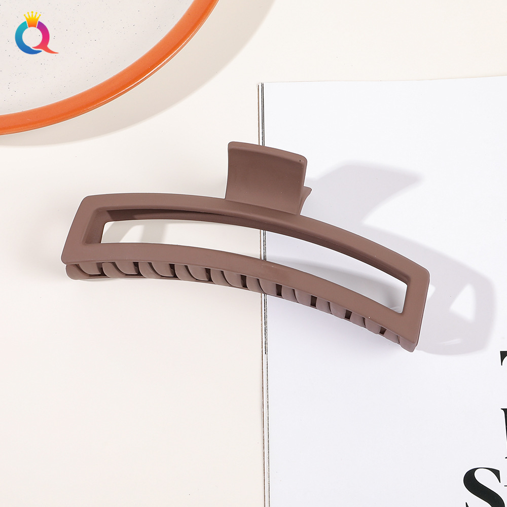 Oversized Shark Hair Claw Clip, Korean Morandi Style Hair Accessory_voghion.com
