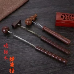 手羽先木製スプリングマッサージハンマー木製バックビートレッグマッサージャー手動ビートマッサージ頸椎無垢材
