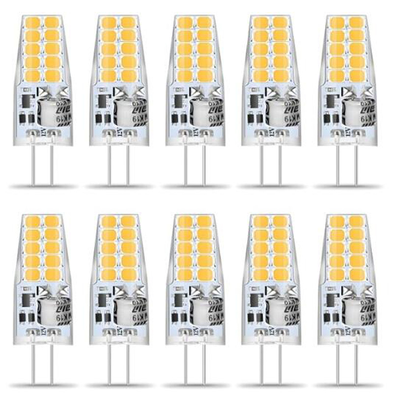 Description Picture 2 of item10pcs G4 LED corn crystal Bulb 12V 4W No flicker 20leds SMD 2835 led Crystal Spotlight chandelier Bulb
