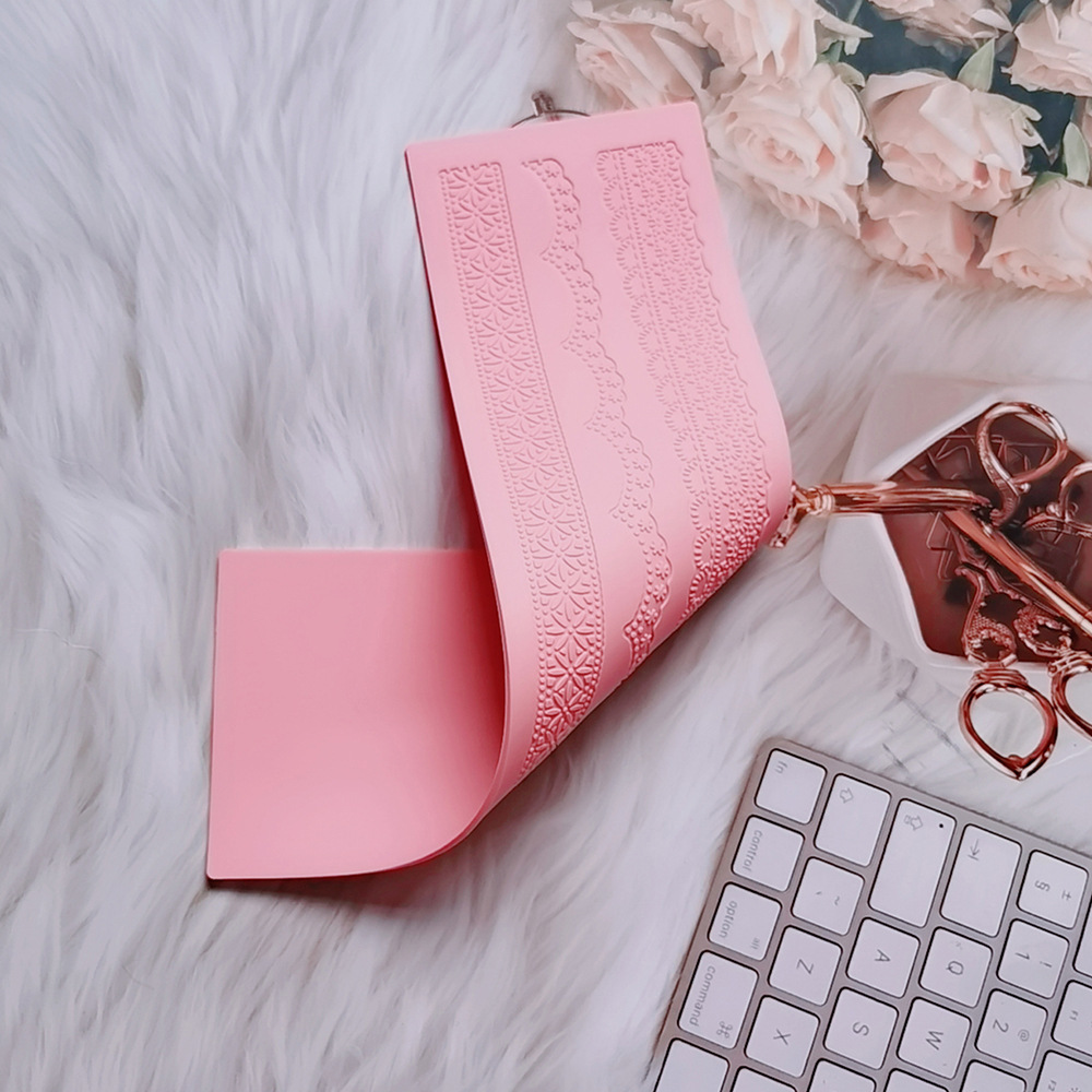 encaje 380 - 254 molde de silicona pastel de encaje molde de relieve herramientas de decoración de pastel de chocolate esterilla de relieve