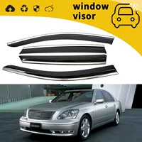 Подходит для Toyota CELSIOR 2001-2005 годов выпуска: накладки на дверные дождевики и декоративные накладки на оконные дождевики.