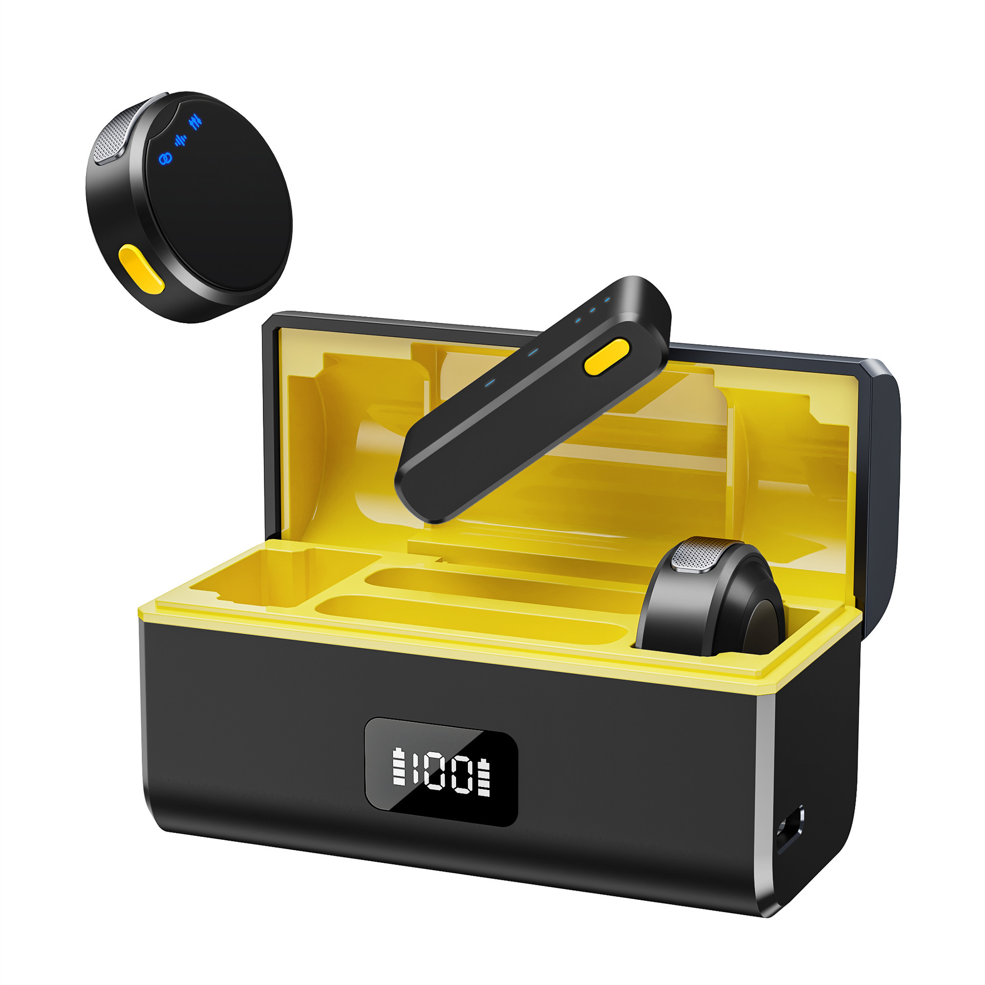 Round travel microphone