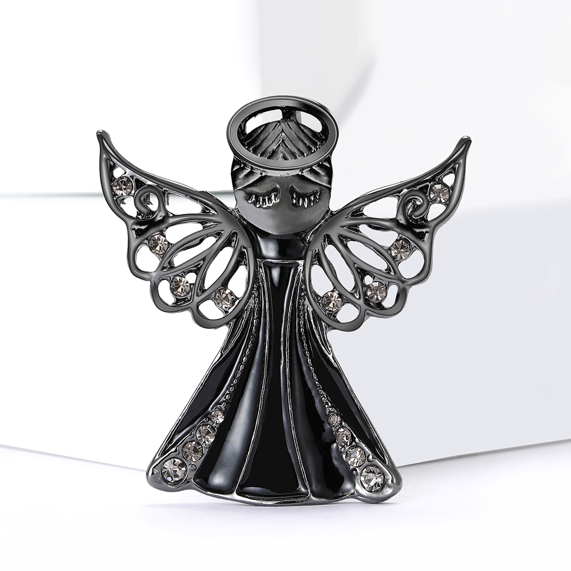 European and American Simple Alloy Enamel Angel Brooch Creative Personalized Clothing Pin Accessories Manufacturer Wholesale