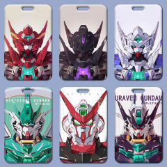Mecha Warrior Gundam card holder student meal card access card ID card protective cover bus card ID set hard card holder