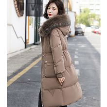 220斤胖妹妹显瘦大毛领羽绒棉服2025年冬季新款女装超大码棉衣女