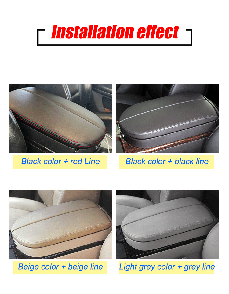 Suitable for 07-13 Acura Mdx Acura Center Console Armrest Box Leather Cover Modification Wear-Resistant Protective Cover Cross-Border Special Use