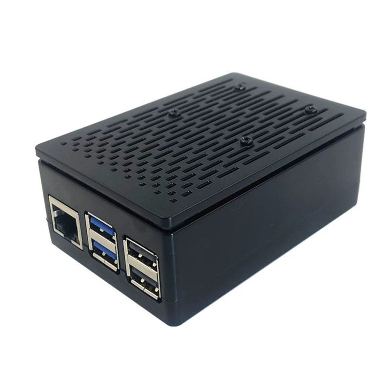 Корпус для Raspberry Pi 5-го поколения с поддержкой установки 3,5-дюймового сенсорного экрана и совместимый с официальной крышкой радиаторного вентилятора