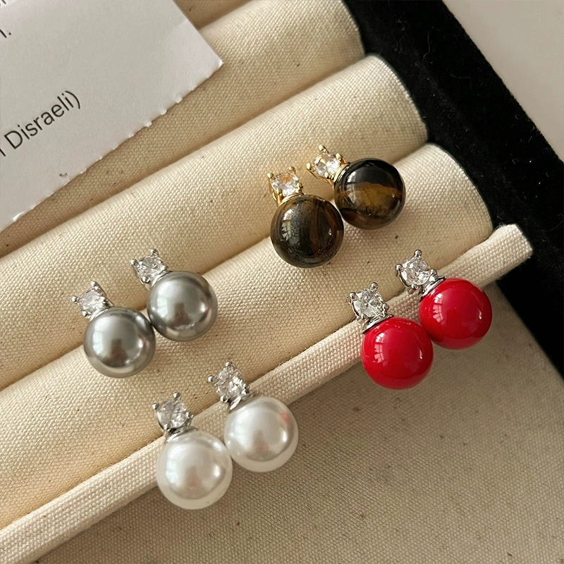 Сережки из органических жемчужин, серебряная игла, образец серебра 925, стиль лёгкой роскоши, коллекция 2023