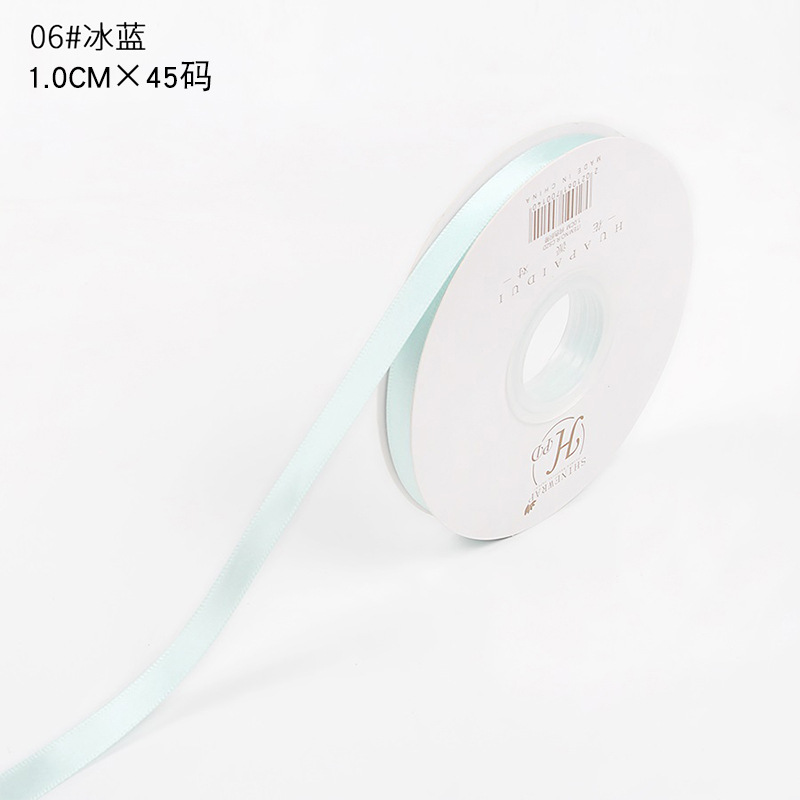 Cinta de color sólido 2,5 cm cinta de poliéster pastel de cumpleaños vendaje flor material de la tienda ramo de flores cinta de embalaje