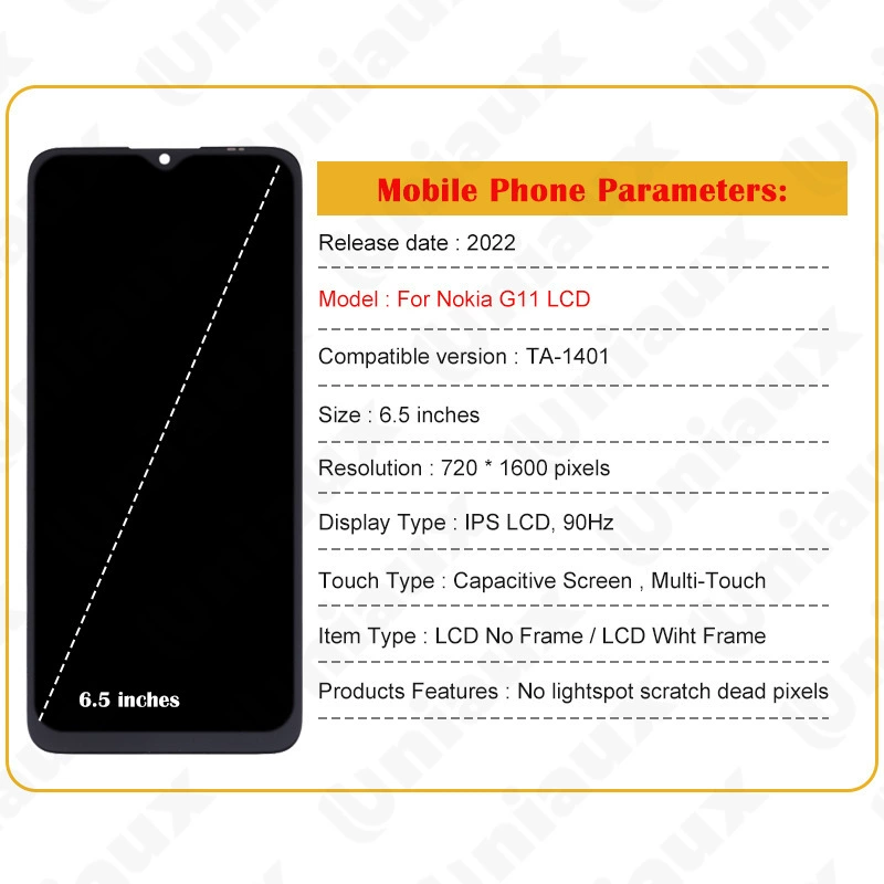 Applicable to Nokia NOKIA G11 screen assembly original LCD display inside and outside integrated screen