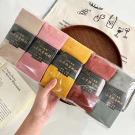 加厚山羊绒雪地袜纯色加绒百搭中筒袜男女家居保暖地板袜月子袜