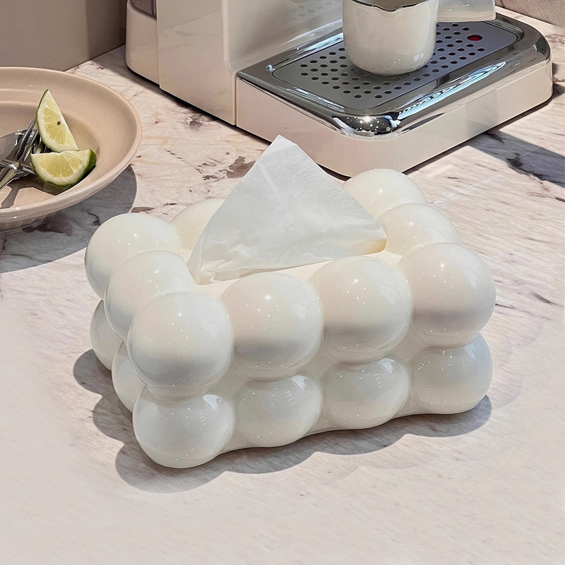 装饰网红家用桌面纸巾盒客厅抽纸盒轻奢创意摆件茶几收纳可爱|undefined