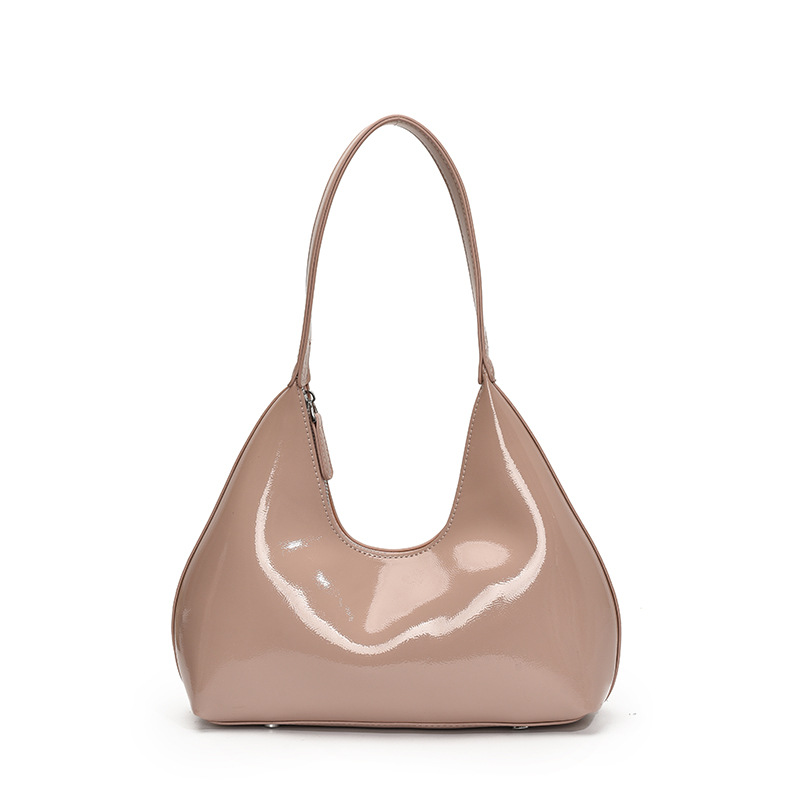 Bolso de axila con textura transfronteriza 2025 primavera nuevo bolso femenino bolso de alta calidad brillante bolso de hombro diario