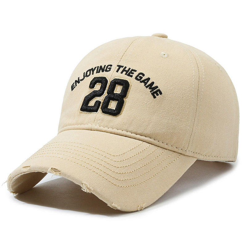 Washed Baseball Cap For Men And Women Embroidered Letter Style_voghion.com