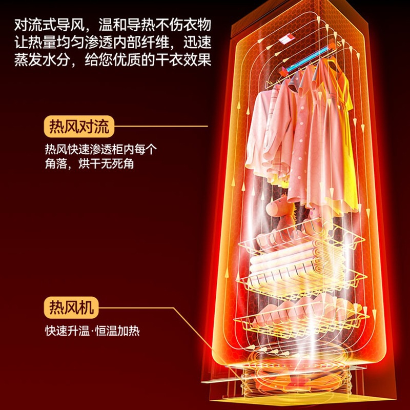 Clothes, Towels, Shoes, Baby-Specific Intimates, Uv Disinfection Cabinet, Household Small Care and Drying All-In-One