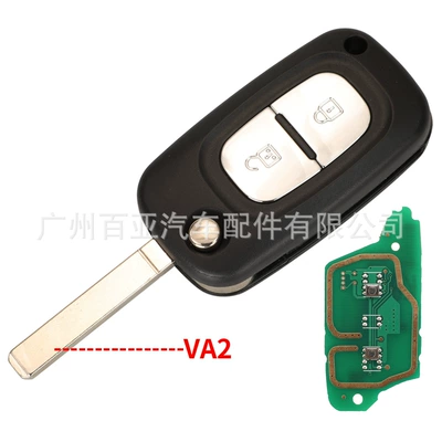 For 2 Keys 3 Keys Renault Folding Remote Control Car Key ID46 Chip PCF7961 Chip 433Mhz (Car Keys) - 2-keys-va2