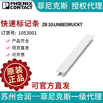 菲尼克斯 快速标记条 - ZB 10:UNBEDRUCKT 1053001