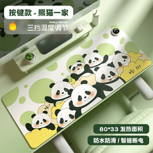 電加熱鼠標墊恆溫發熱暖桌可定制辦公桌墊學生寫字