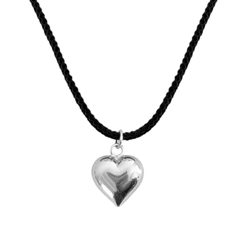 Sweet Heart Shape Wax Line Plating Women's Necklace display picture 9