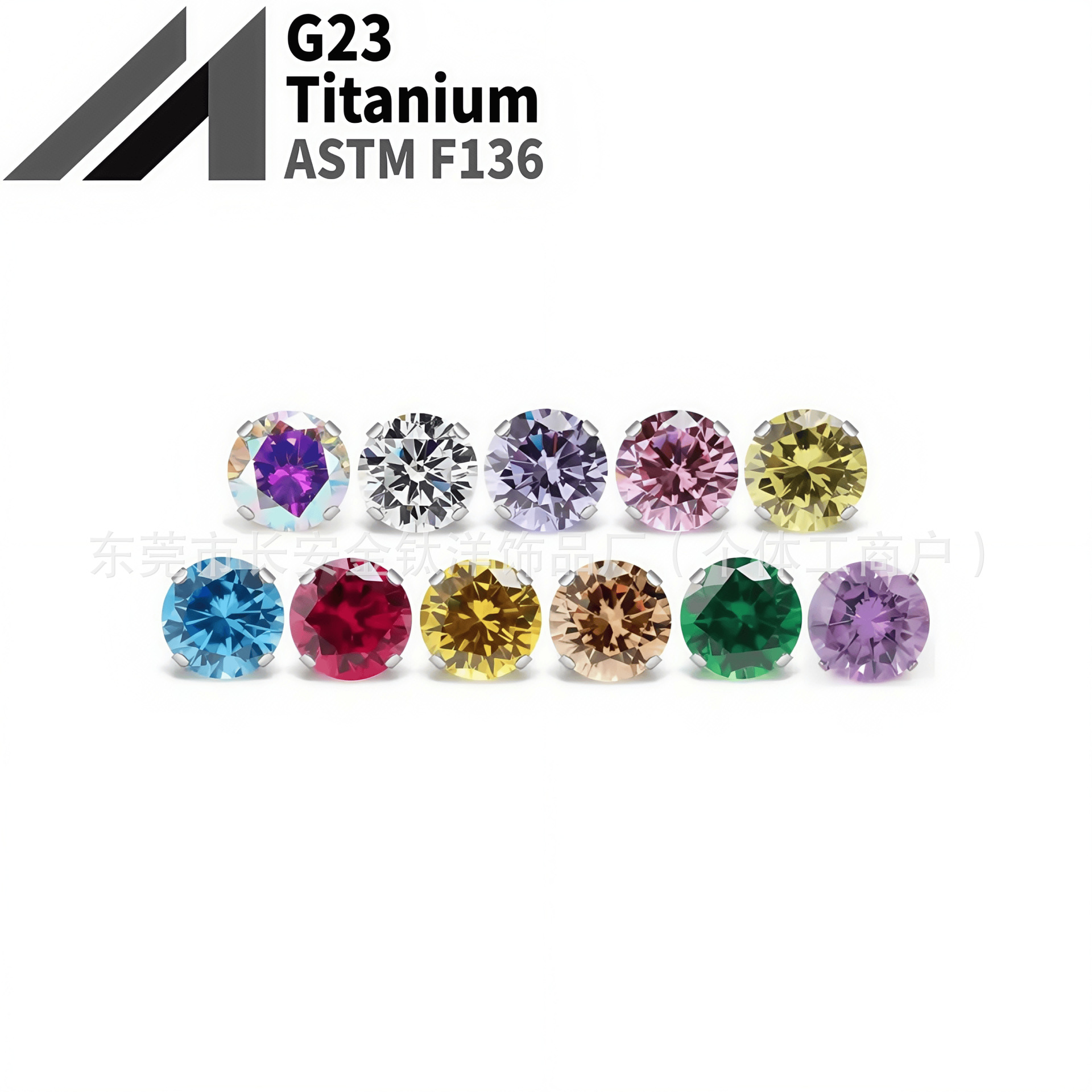 16G labret stud size and finish detail