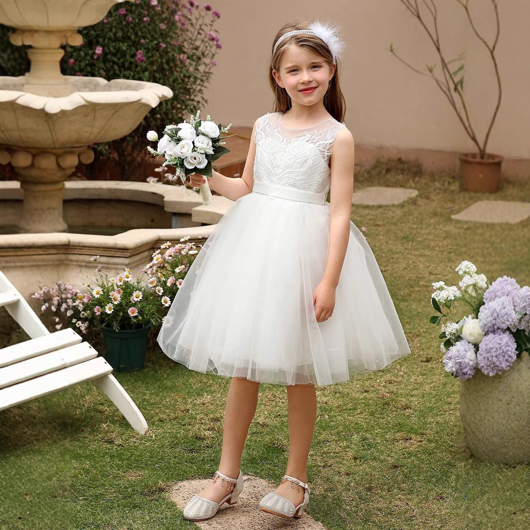 Girls' Princess Tutu Dress Sleeveless Short Style Children's Casual Dress Little Girl Performance Costume Flower Girl【Pre-sale | Ships In 15 Days_voghion.com