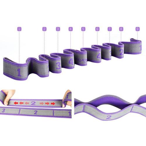 8/9 section dance tension rope for adults and children, special tension belt for Latin dance yoga, open shoulder exercise stretch belt