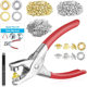 Flower gas eye buckle tool suit 6 12mm installation tool luggage accessories shoelace metal copper round eye pliers