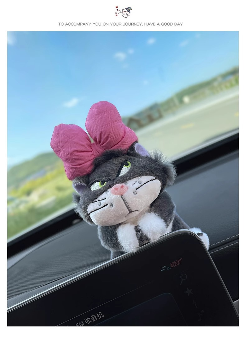 Car Steering Wheel Gaiter Decorative Doll Doll Lucifer Central Control Wiper Ornaments Cute Plush Car Interior