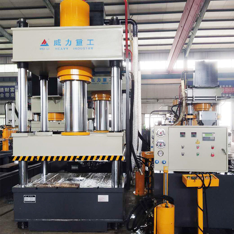威力重工160吨健身瑜伽垫热塑成型液压机 三梁四柱压制成型油压机