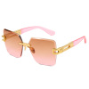 Square fashionable trend sunglasses, glasses, 2023 collection, European style, wholesale