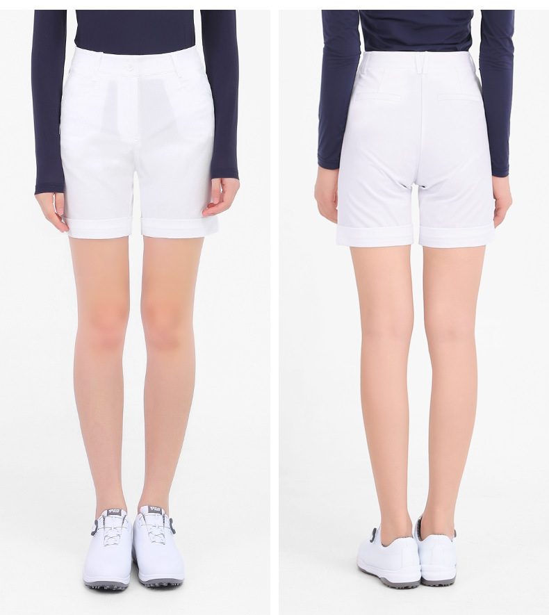 Quần short golf nữ co giãn nhanh khô PGM — KUZ101 màu xanh nhạt, KUZ101 màu xanh hải quân, KUZ101 màu trắng, KUZ101 màu xanh nước hồ