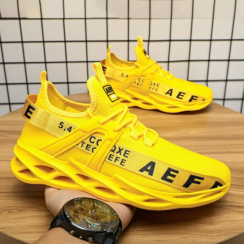 Трансграничная мужская спортивная обувь большого размера летающая обувь для бега мужская весна и осень легкая модная обувь мужская пара студенческая обувь оптом
