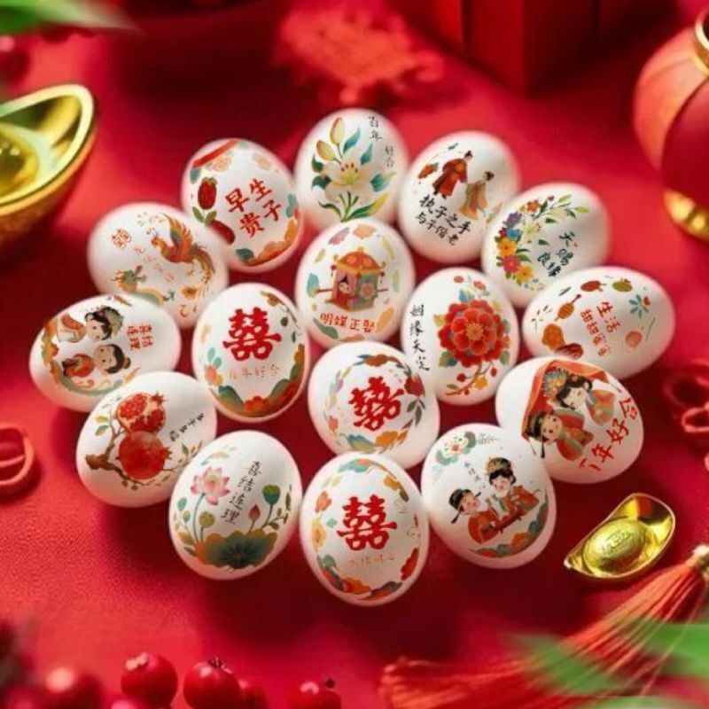 Happy Egg Stickers, Egg Flower Baskets, Engagement Ornaments, Table Decorations, Full Set of Trays, Small Objects, Photo Props