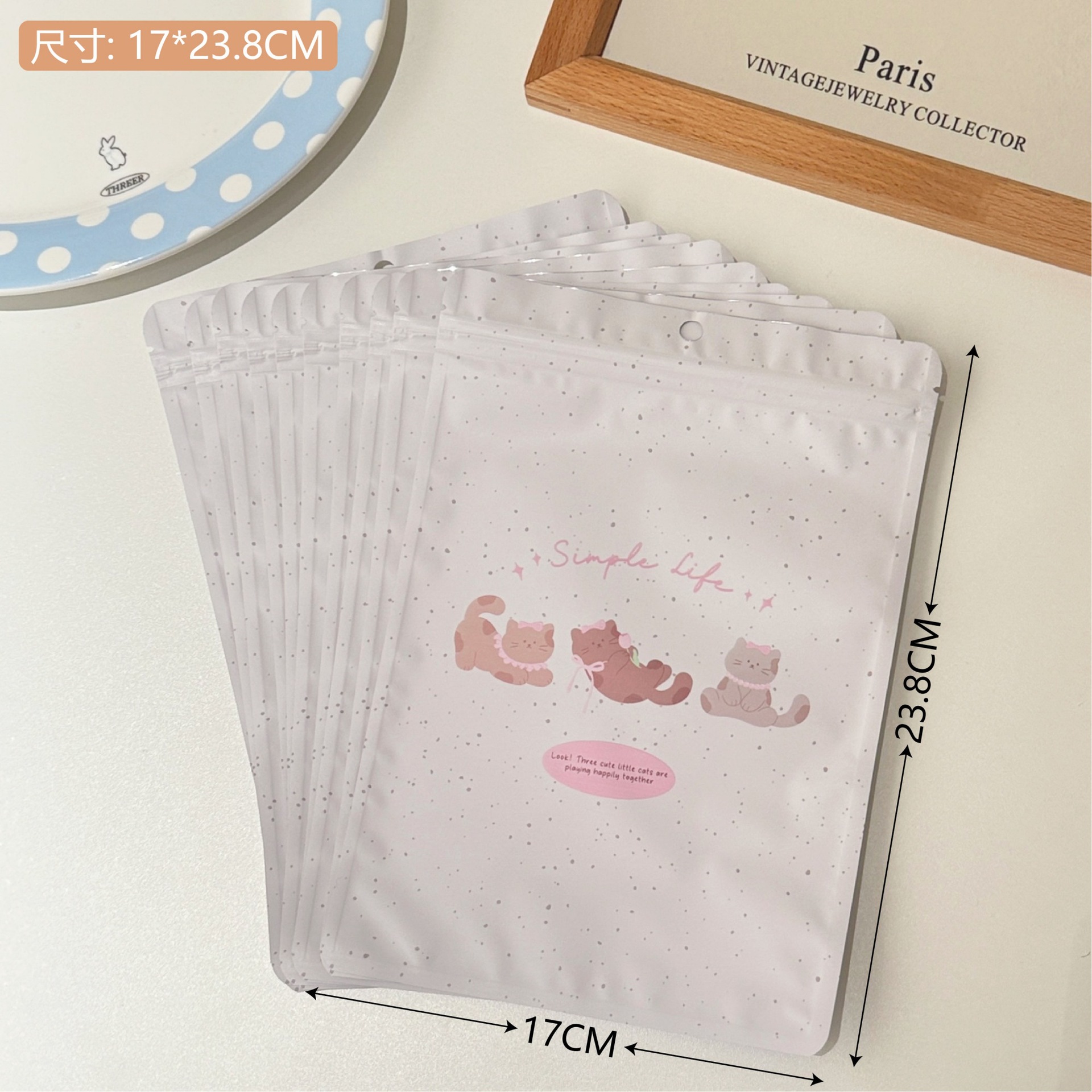 Inswind de alto valor facial adorable bolsas autoadhesivas para niñas bolsas de embalaje de dulces pequeñas bolsas de embalaje de joyerías de regalo image 15