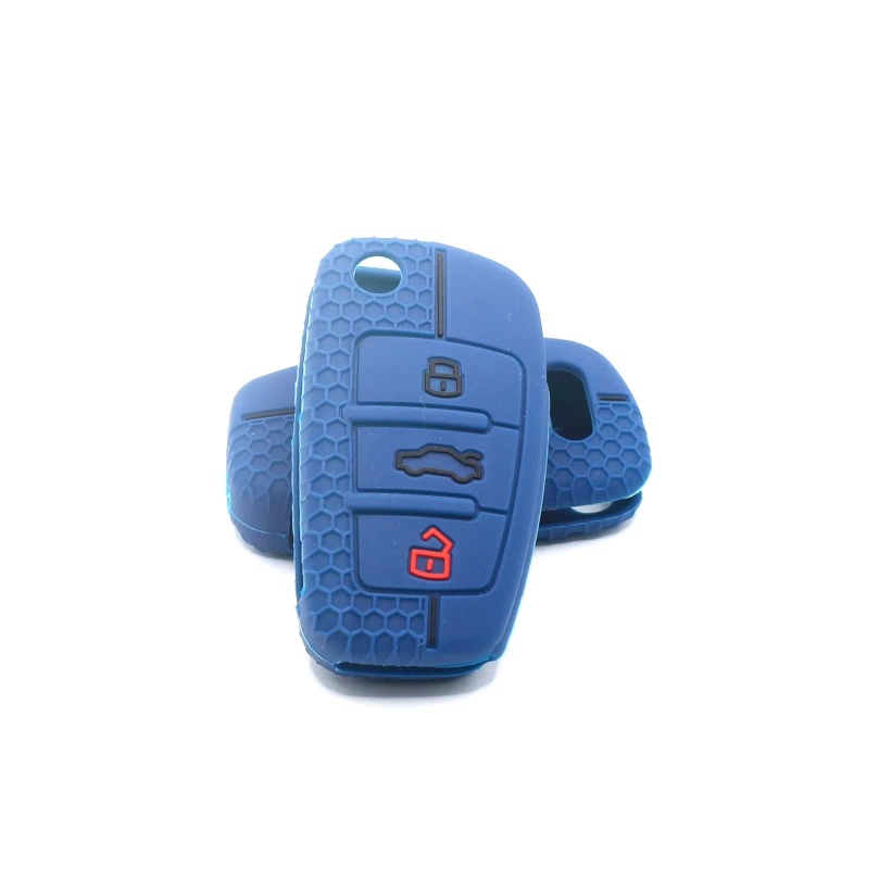 Для Audi Q3 A3 A1 автомобильный силиконовый чехол для ключей A6L Q2L защитный чехол для ключей силиконовый завод