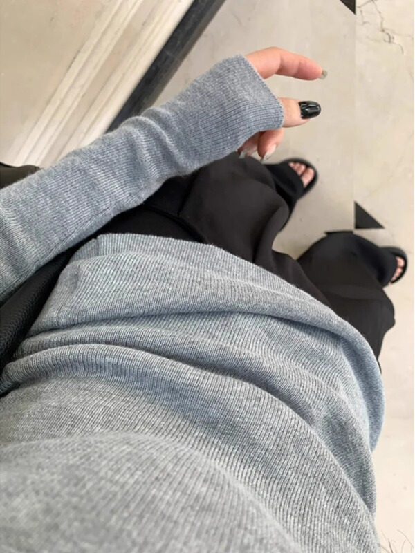 ins感U领修身显瘦内搭上衣女春秋冬季韩系长袖毛衣针织打底衫2025|undefined