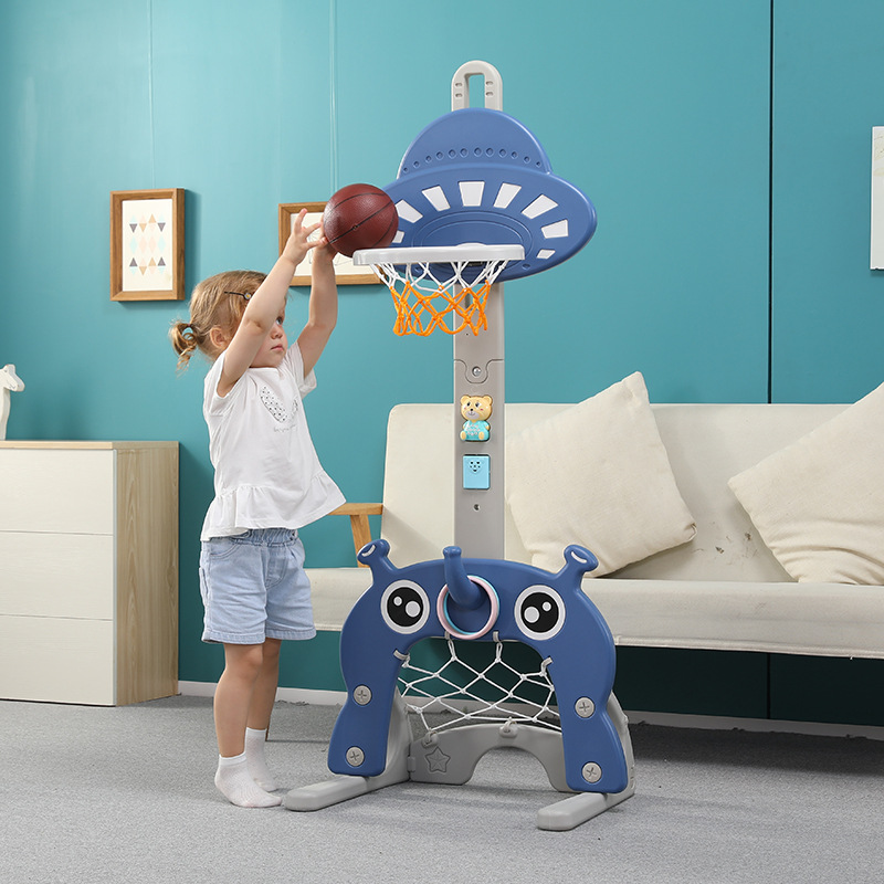 Children's Basketball Rack Liftable Boys Basketball 1-2-3 Years Old Toy Baby Indoor Shooting Rack Kindergarten Wholesale
