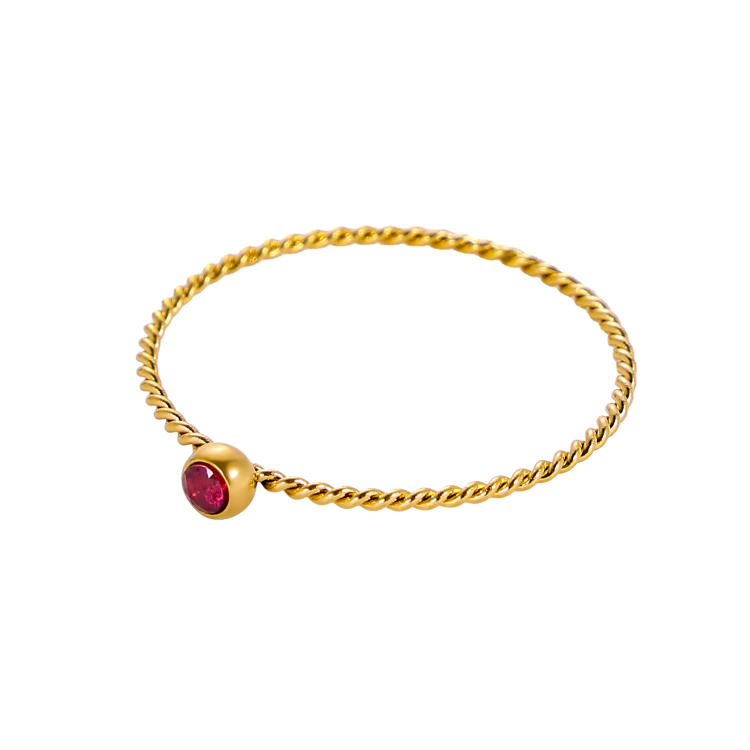 로즈 골드 18K 링