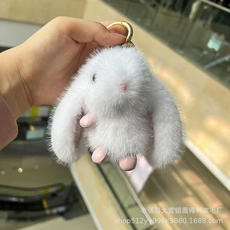Милый плюшевый имитация норки волосатый кролик висячий кролик брелок подвеска сумка