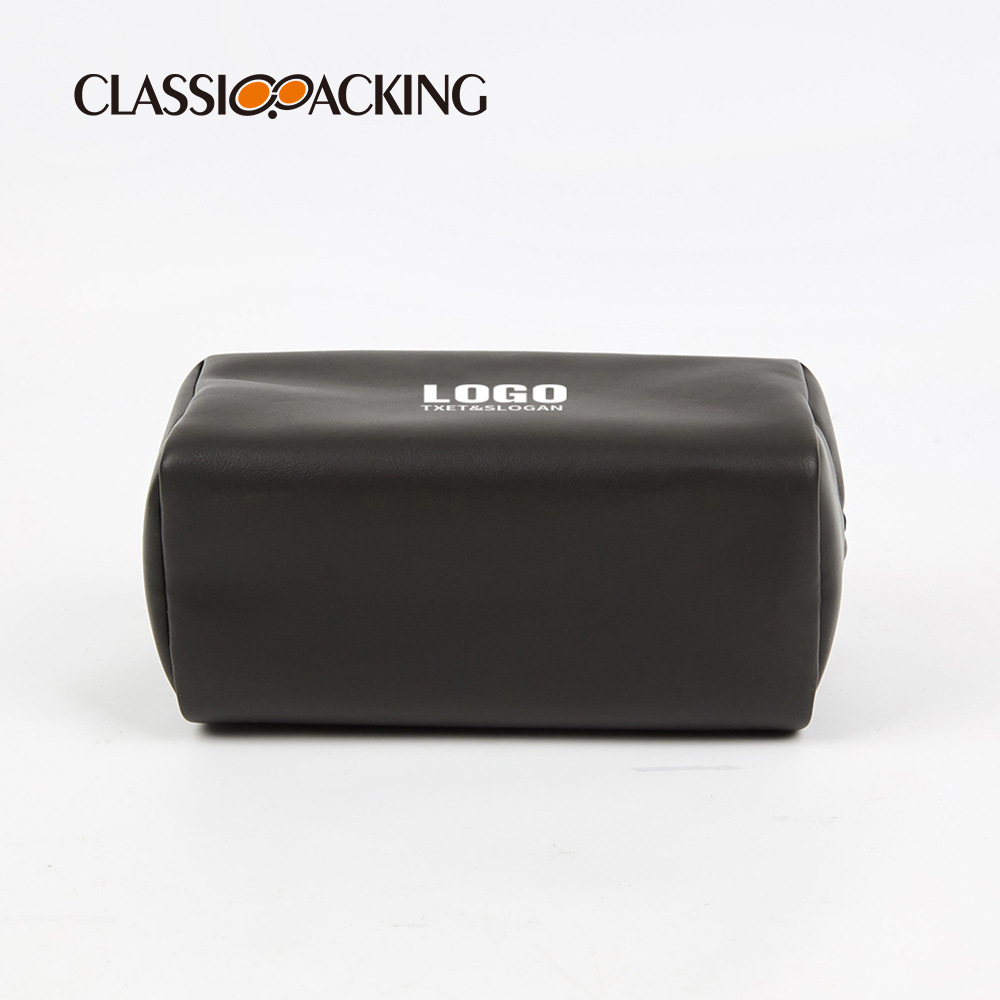 Fábrica al por mayor simple bolsa de cosméticos bolsa de lavado portátil pu material embrague viaje bolsa de almacenamiento se puede imprimir logo