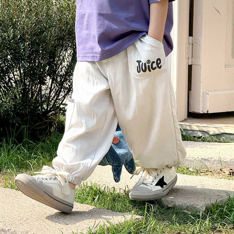 Boys' Anti-Mosquito Pants Children's Pants Summer Thin 2025 New Summer Boys' Quick-Dry Pants Summer Ice Silk Lantern Pants