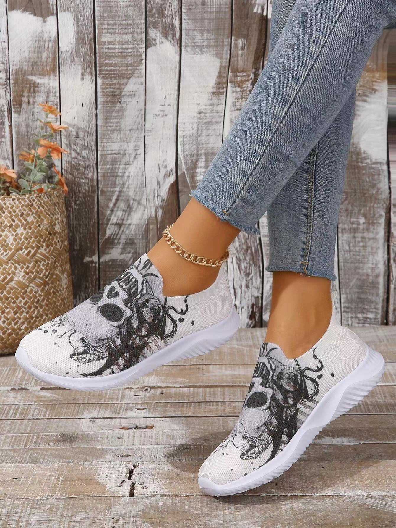 Damen Basketballschuhe Tennisschuhe Wanderschuhe Sneakers Canvas Gummisohle Leicht zu reinigendes Schuhwerk_voghion.com