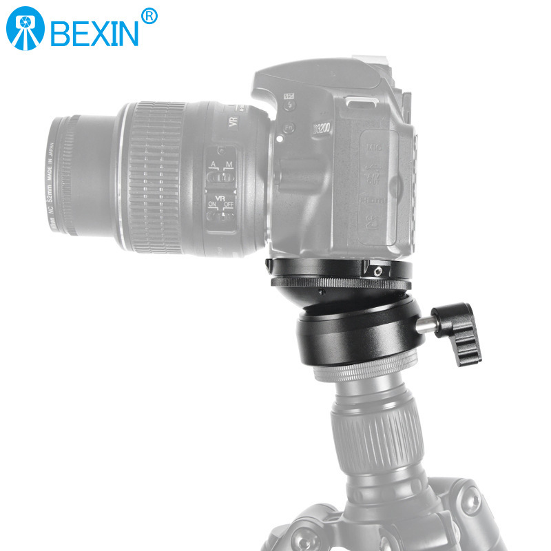 Beixin SLR Cámara giratoria panorámica cabeza horizontal ajuste trípode cabeza base aleación de aluminio cabeza cúpula