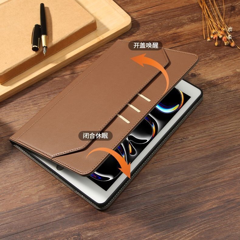 New Product Suitable for Apple iPad Pro 11 Tablet Protective Leather Case 10.2/10.9 Inch 2025 Air7 Stand with Card Slot