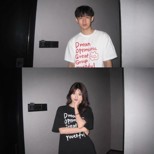 Summer Pure Cotton Short-Sleeved T-Shirt Couple Wear Lazy Style Loose Niche Design Tops for Men and Women Student Trendy Class Uniforms